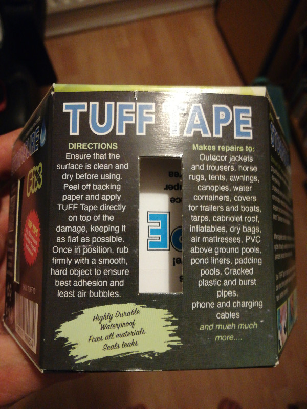 thumbnail image 2 of TUFF Tape Strip - 1m X 15cm - Waterproof, Self-Adhesive Repair Tape | UK 2 of 13